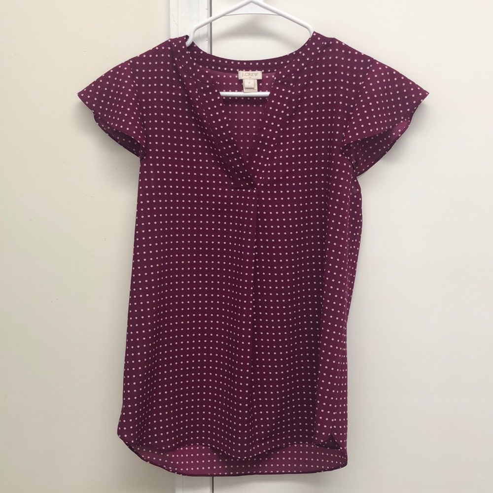 JCREW polka dot blouse 👚